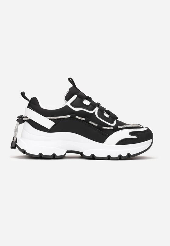 Czarne Sneakersy na Grubej Podeszwie ze Stoperem Paelen 3