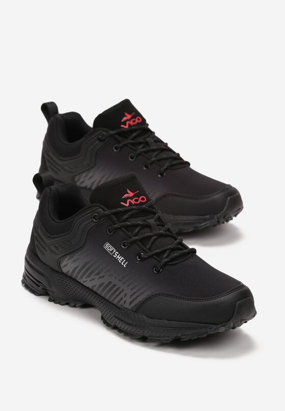 Czarno-Szare Buty Sportowe przed Kostkę z Sznurowaniem Laurela 2