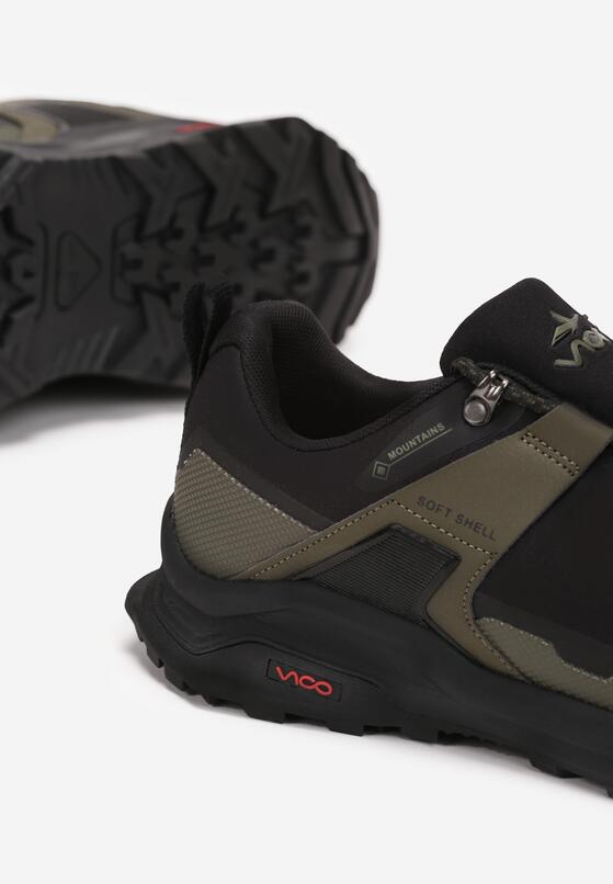 Czarne Sznurowane Buty Sportowe na Płaskiej Podeszwie z Cholewką przed Kostkę Asheya 3