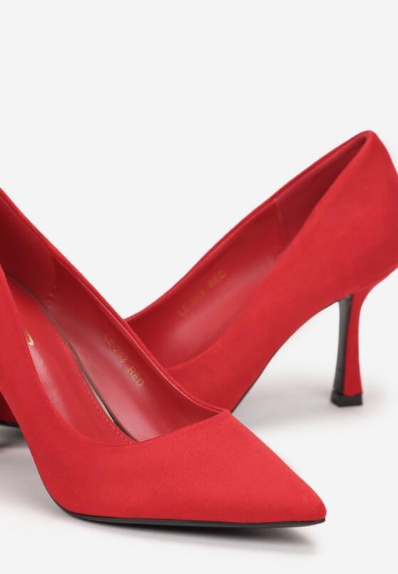 Pantofi stiletto Roșii 5