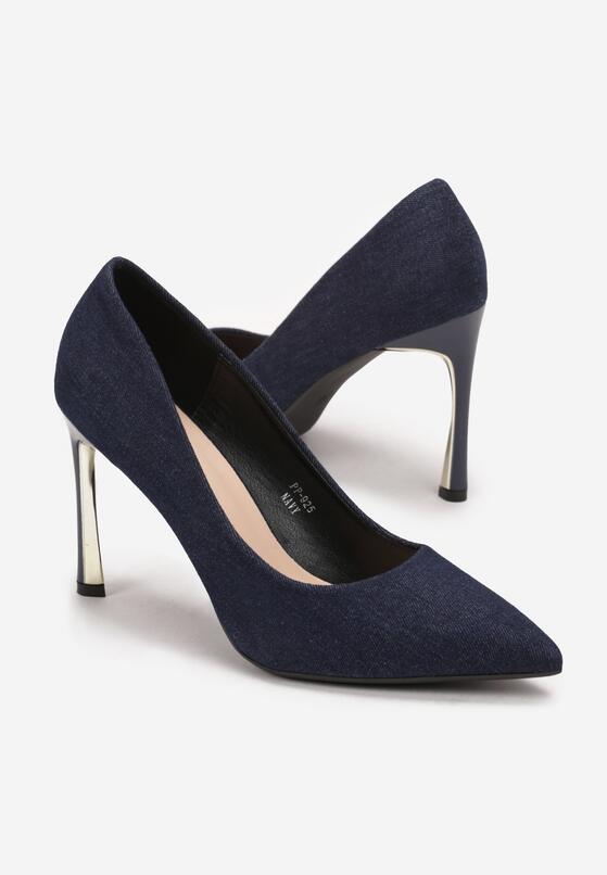 Pantofi stiletto Bleumarin 4