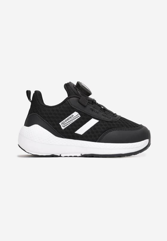 Czarne Buty Sportowe przed Kostkę ze Ściągaczem Ozanna 1