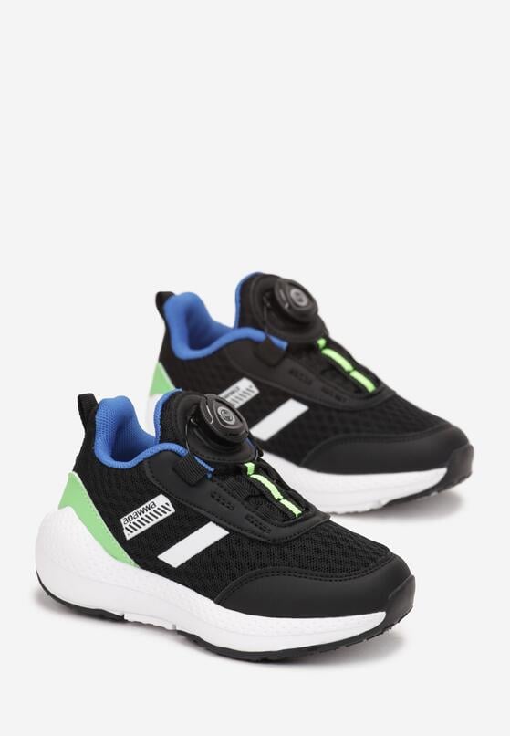 Granatowe Buty Sportowe przed Kostkę ze Ściągaczem Ozanna 2