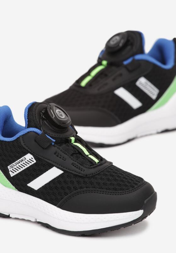 Granatowe Buty Sportowe przed Kostkę ze Ściągaczem Ozanna 3