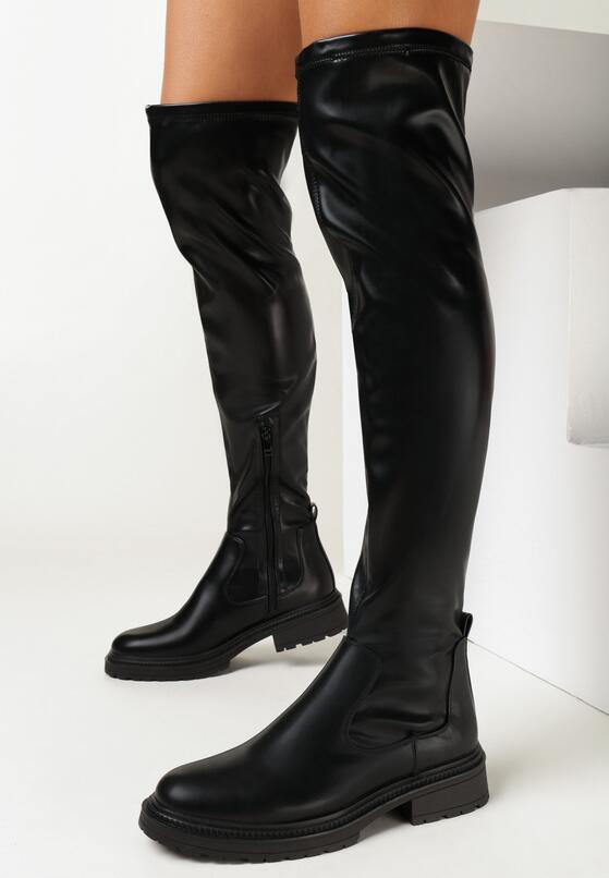 Fekete Lapossarkú csizma 1