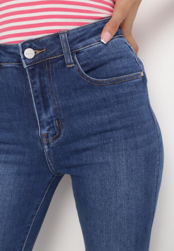 Niebieskie Jeansy Skinny z Wysokim Stanem Endellion 5