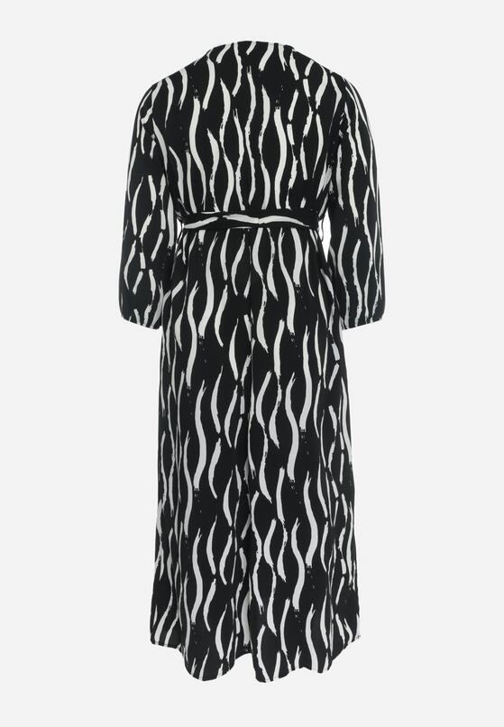 Rochie Neagră cu alb 7