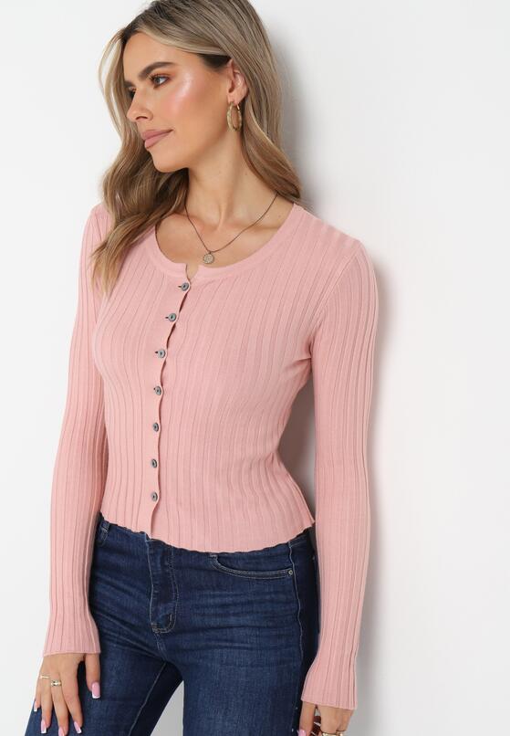 Cardigan Roz deschis 4