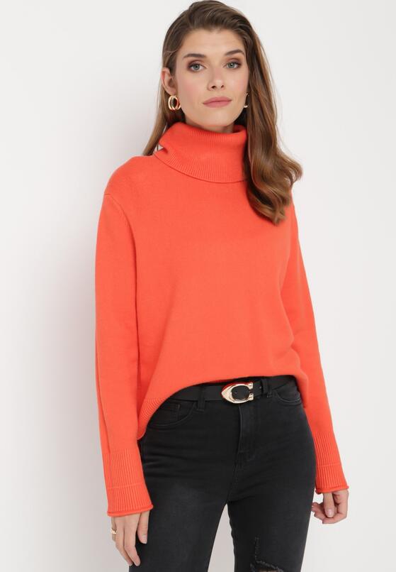 Pomarańczowy Golf z Długim Rękawem Alicams 1