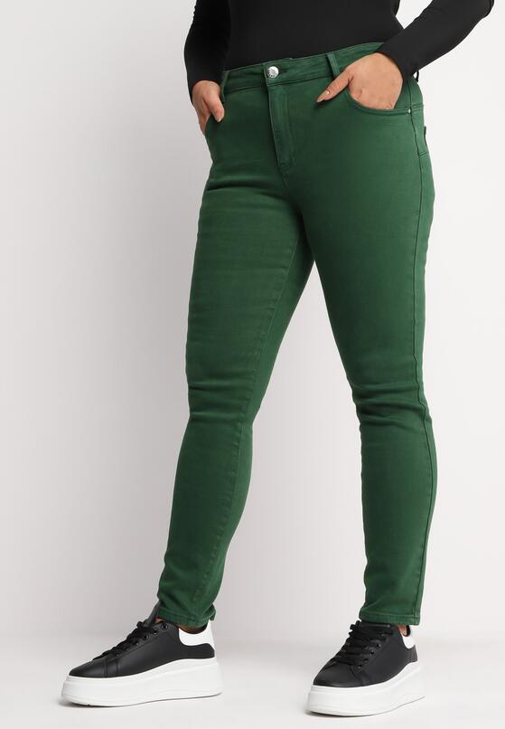 Zielone Spodnie Skinny Nitla 1