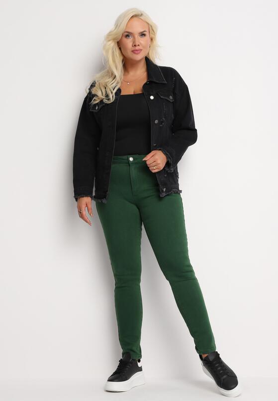 Zielone Spodnie Skinny Nitla 2