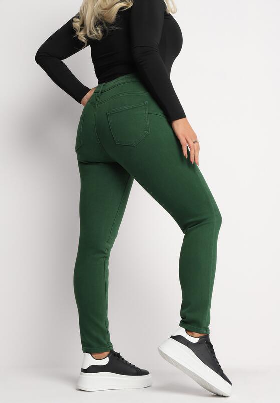 Zielone Spodnie Skinny Nitla 3