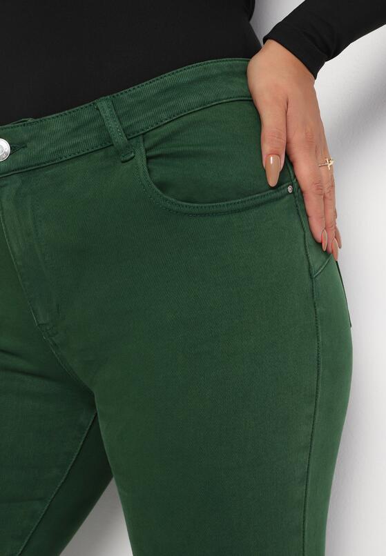 Zielone Spodnie Skinny Nitla 5