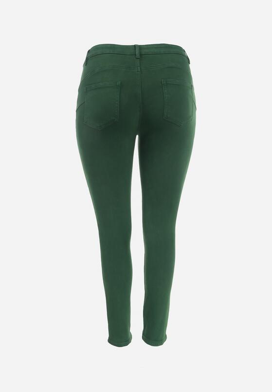 Zielone Spodnie Skinny Nitla 7