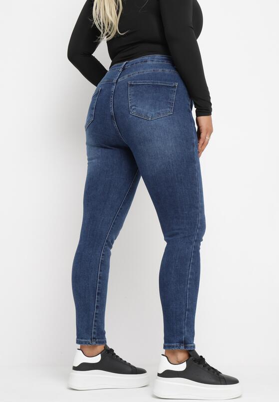 Niebieskie Jeansy Modelujące z Elastycznego Denimu Aluria 3
