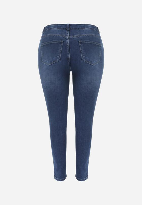 Niebieskie Jeansy Modelujące z Elastycznego Denimu Aluria 7