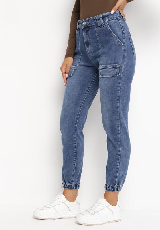Niebieskie Jeansy Joggery Elitesa 1