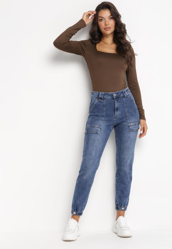 Niebieskie Jeansy Joggery Elitesa 4