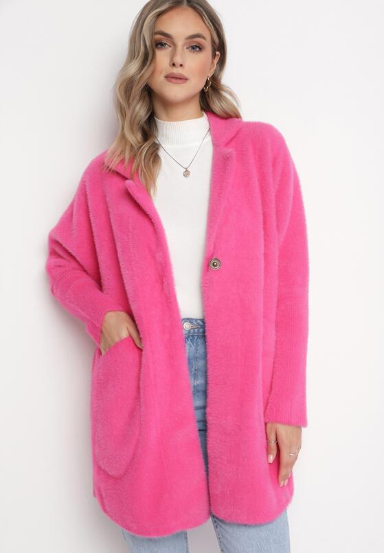 Cardigan Fucsia 2