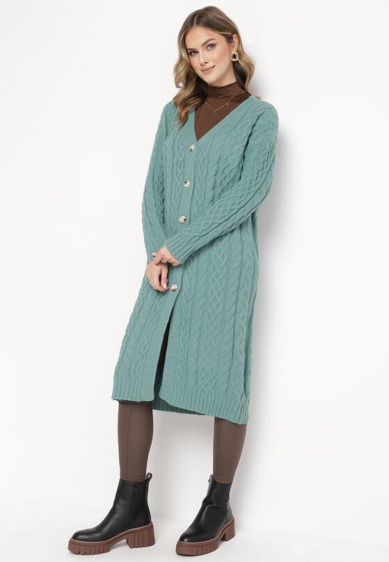 Cardigan Verde închis 4