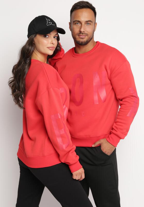 Czerwona Bluza z Nadrukiem Nefa 3