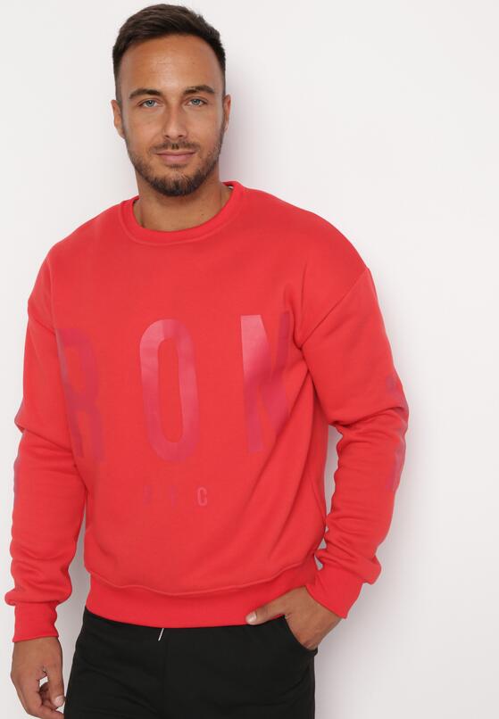 Czerwona Bluza z Nadrukiem Nefa 5