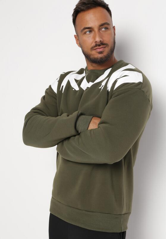 Zielona Bluza z Nadrukiem Fencia 4