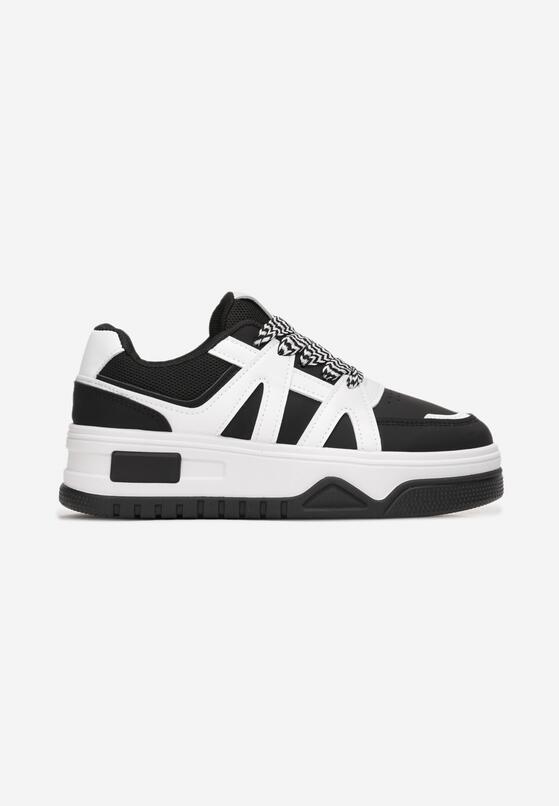 Sneakers Alb cu negru 3