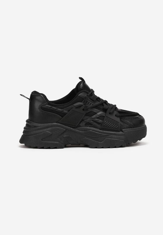 Czarne Sneakersy na Grubej Podeszwie Vasica 3