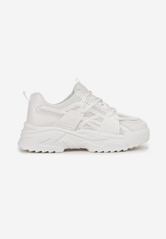 Białe Sneakersy na Grubej Podeszwie Vasica 3