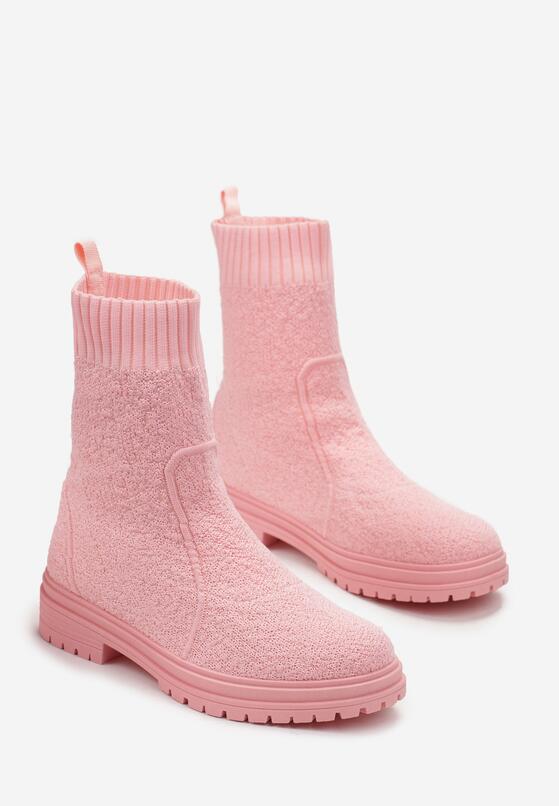 Rózsaszín bokacsizma 4