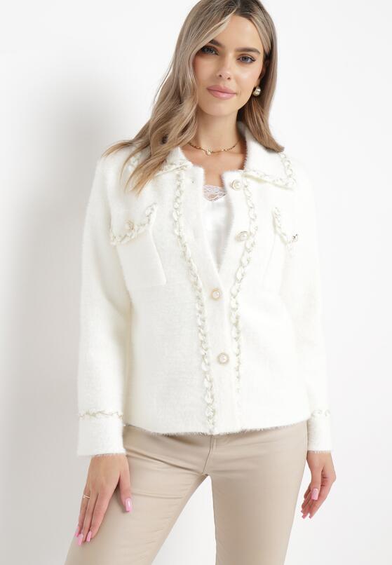 Cardigan Alb 2