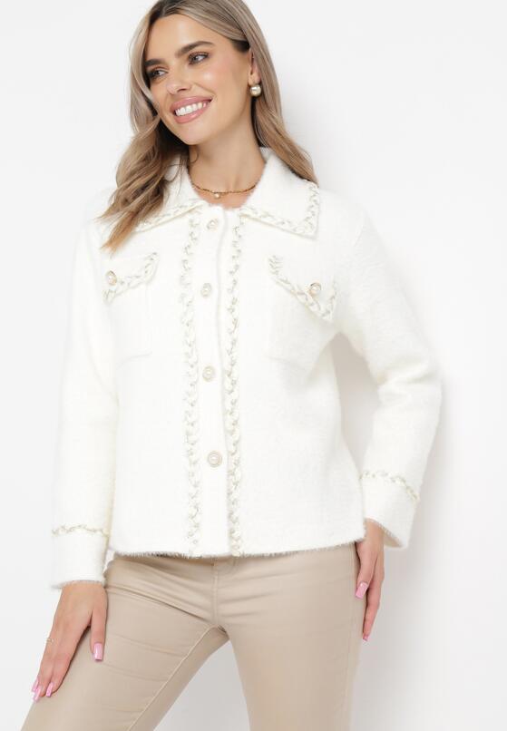 Cardigan Alb 4