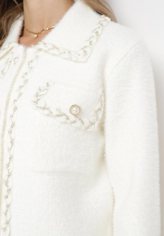 Cardigan Alb 5