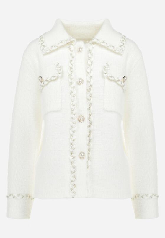 Cardigan Alb 6