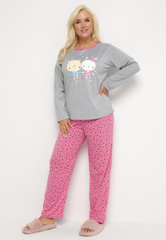Compleu pijama Roz închis 1
