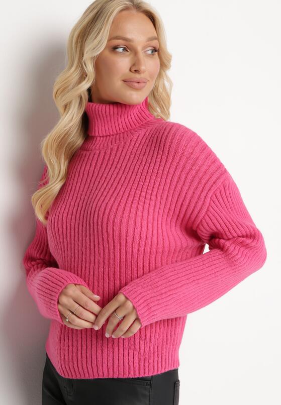 Pulover pe gât Fucsia 2