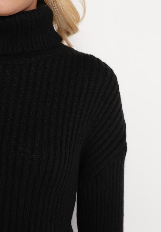 Pulover pe gât Negru 5