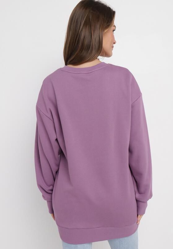 Jasnofioletowa Bluza z Nadrukiem Anedite 3