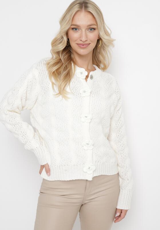Cardigan Alb 1