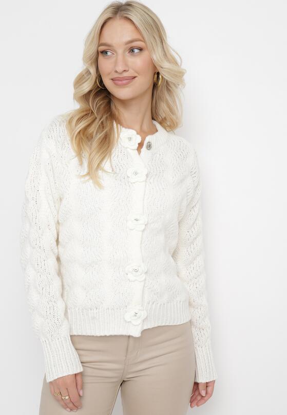 Cardigan Alb 2