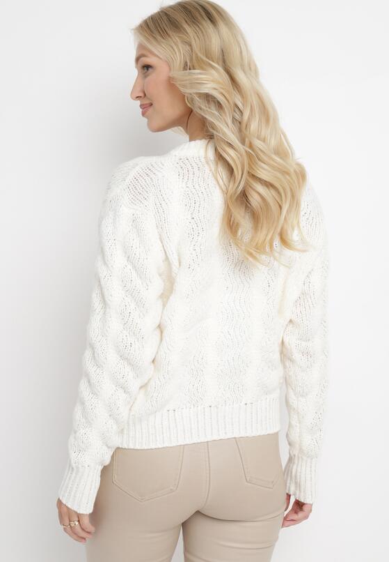 Cardigan Alb 3