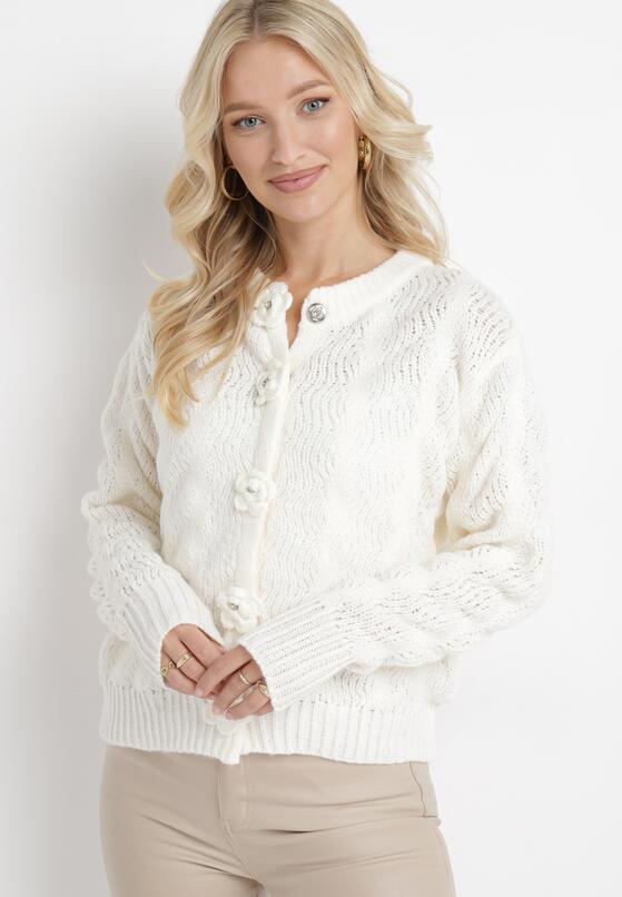 Cardigan Alb 4