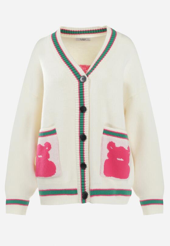 Cardigan Alb 6