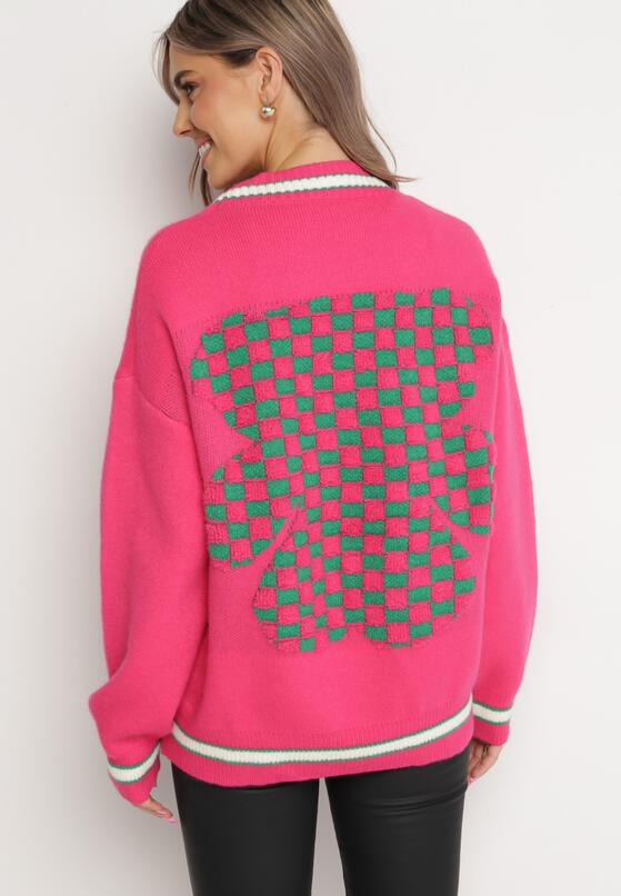 Cardigan Fucsia 3