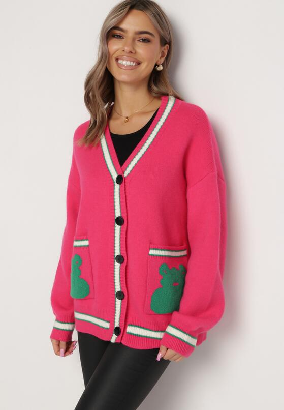 Cardigan Fucsia 4