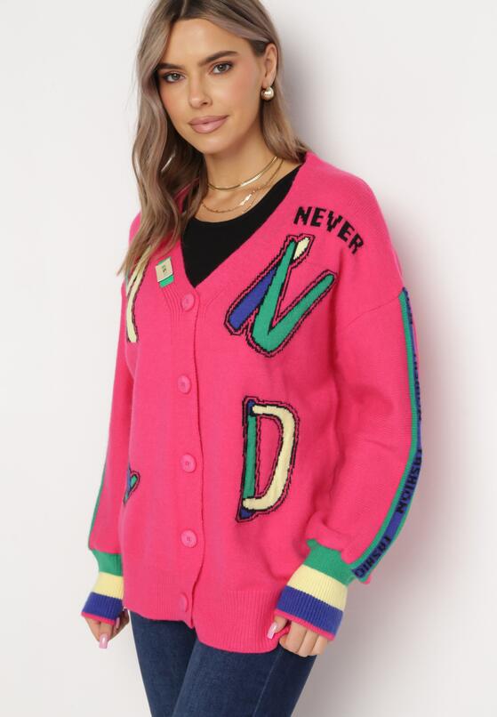 Cardigan Fucsia 4