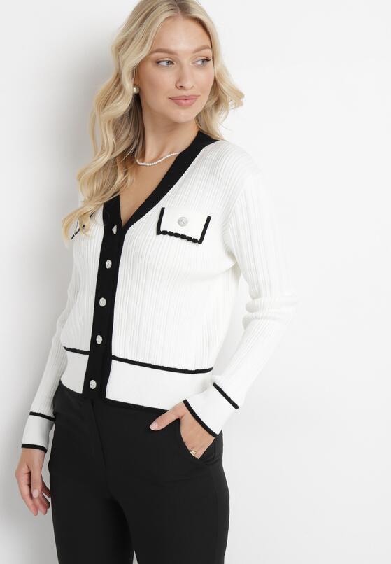 Cardigan Alb 4