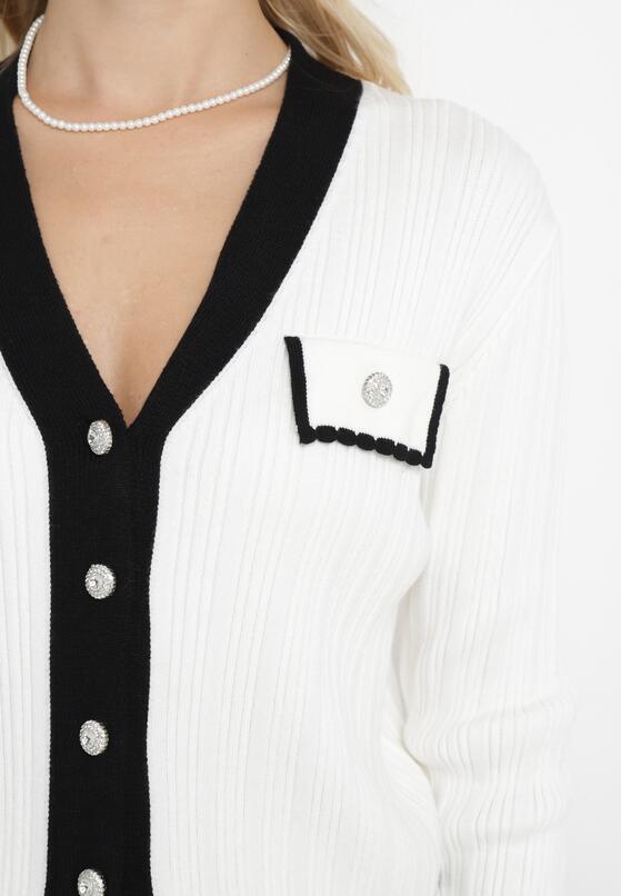 Cardigan Alb 5