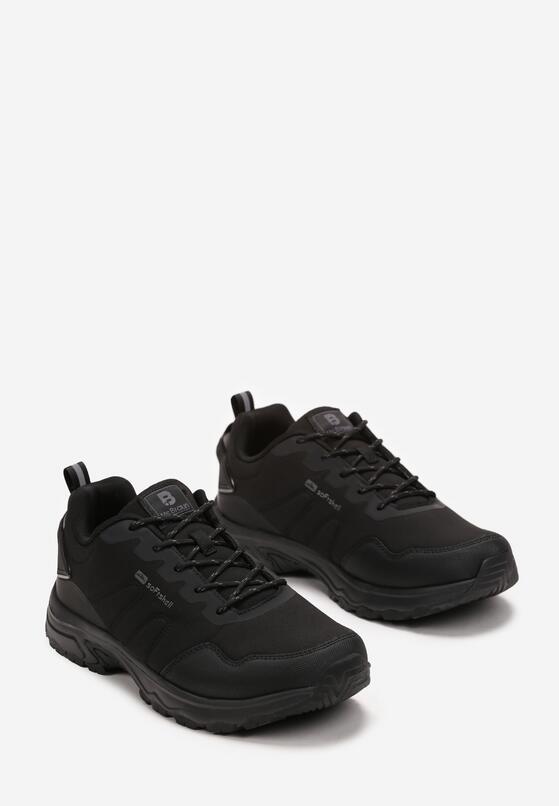 Czarne Buty Sportowe Przed Kostkę z Ozdobnymi Przeszyciami Vabilla 2